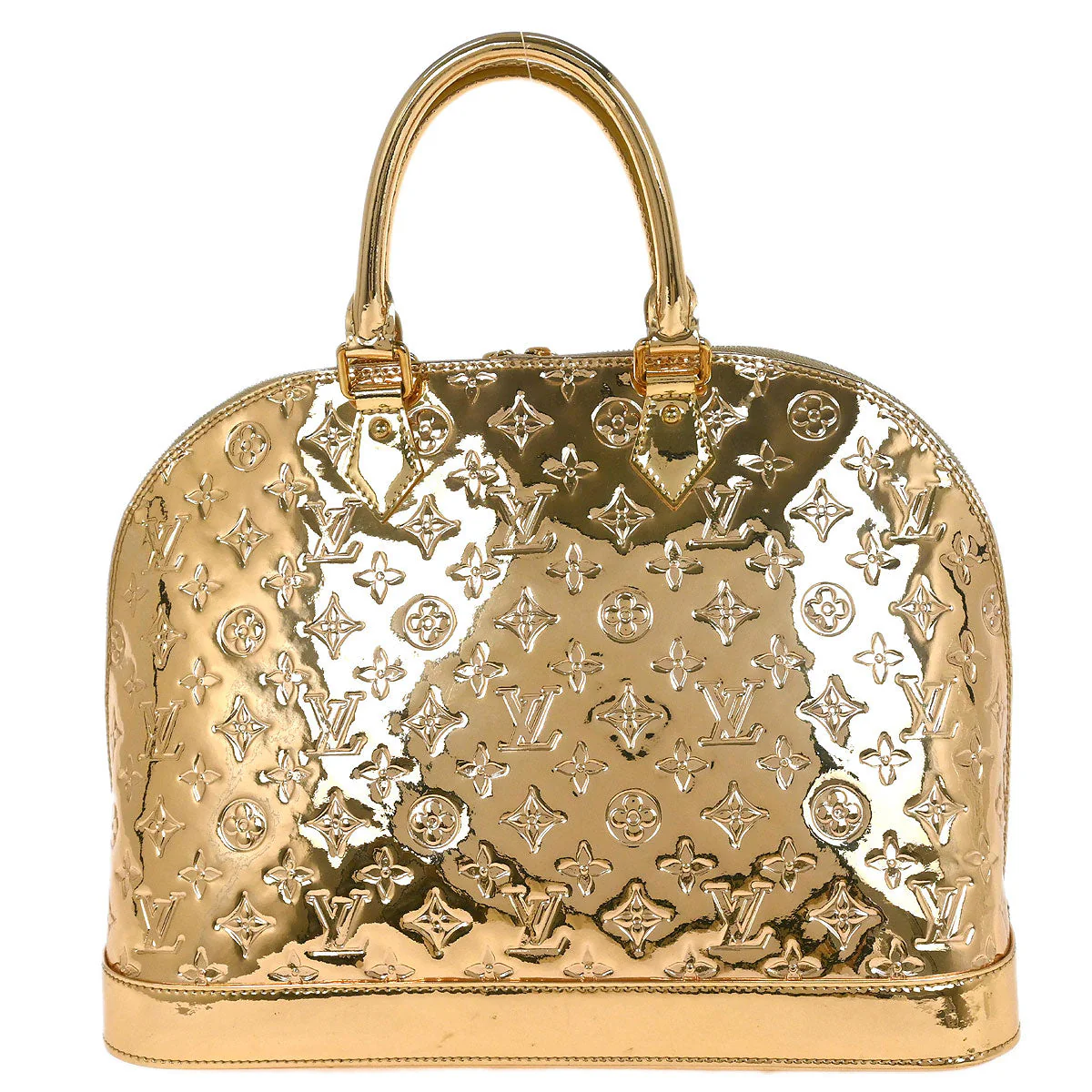 Louis Vuitton Gold Monogram Miroir Alma GM Handbag M95274 - Image 2