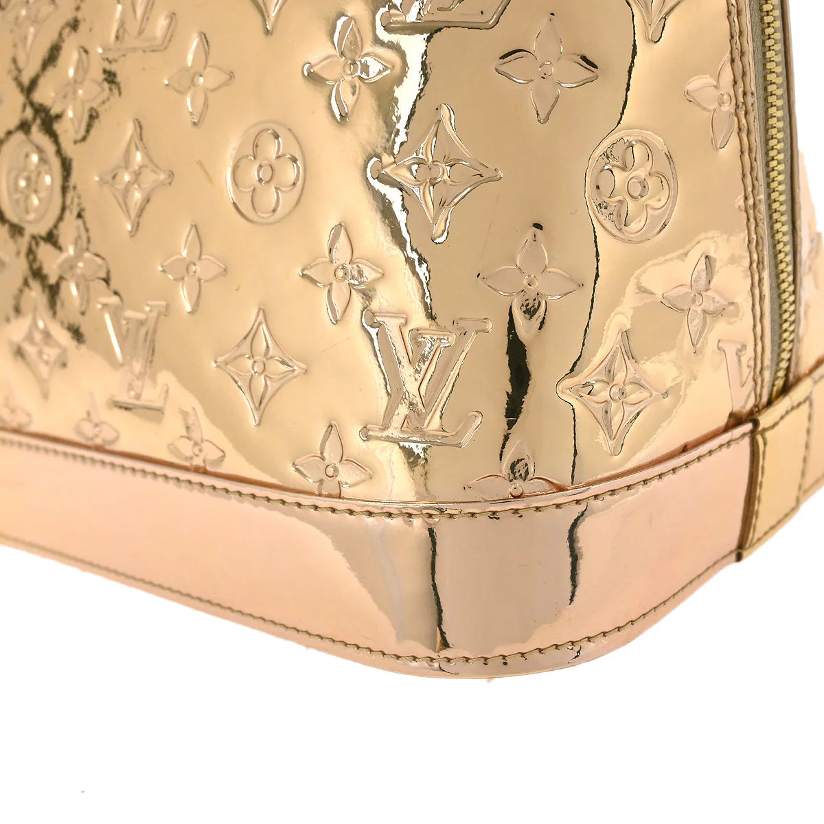 Louis Vuitton Gold Monogram Miroir Alma GM Handbag M95274 - Image 7