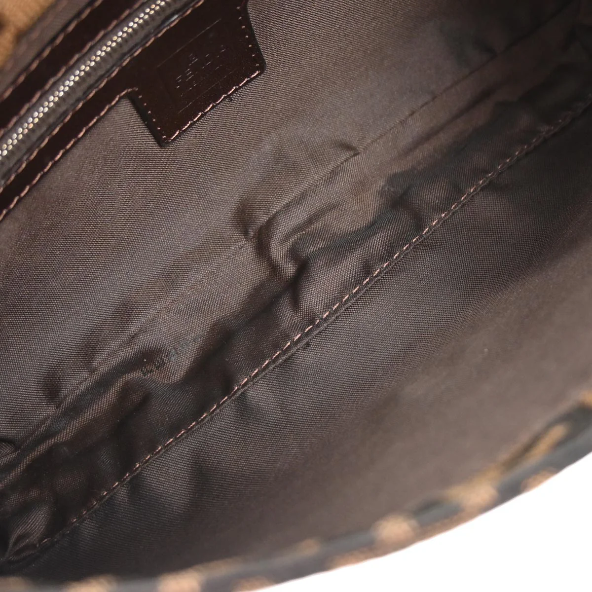 Fendi Brown Zucca Baguette Handbag - Image 7