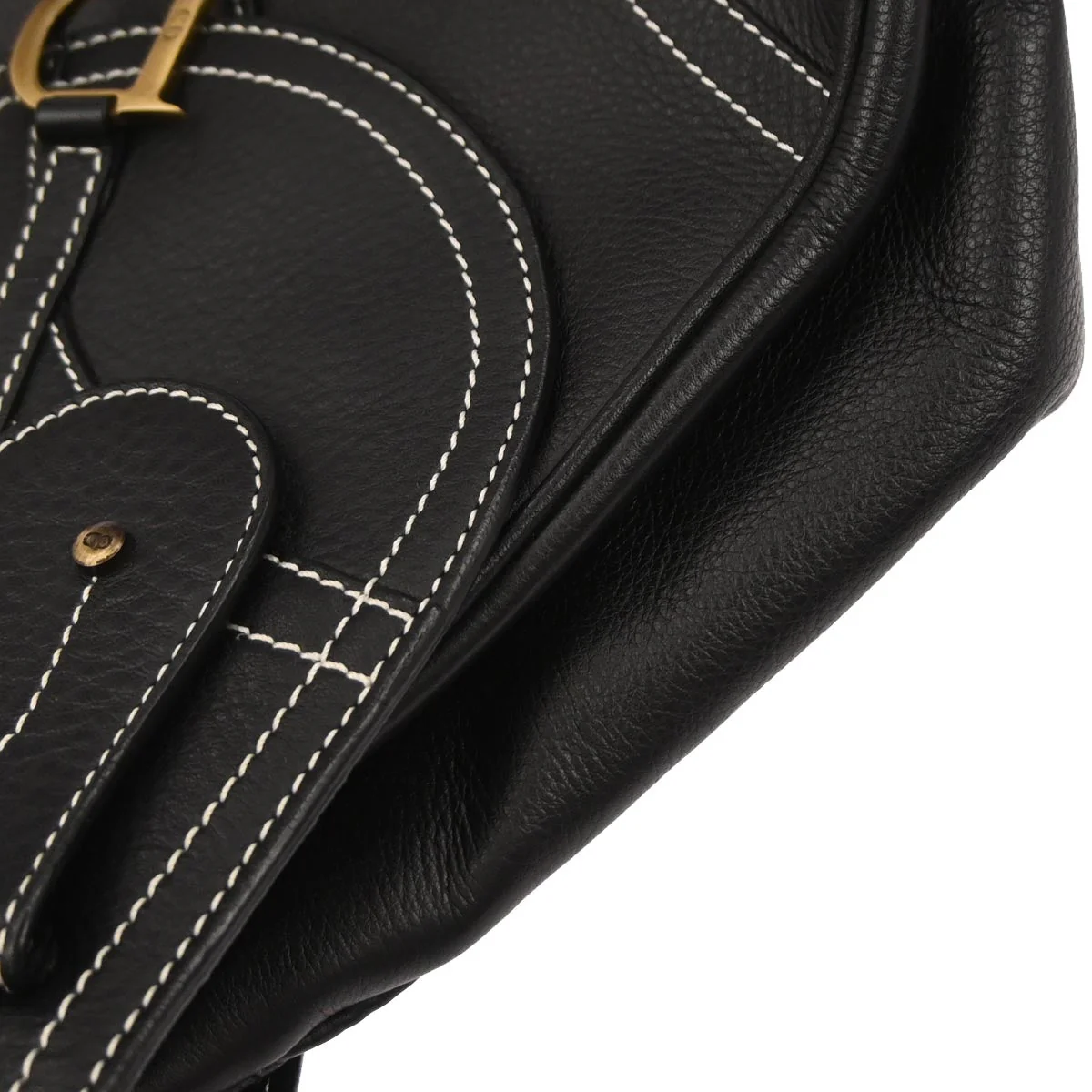 Christian Dior Black Saddle 2way Shoulder Handbag - Image 4