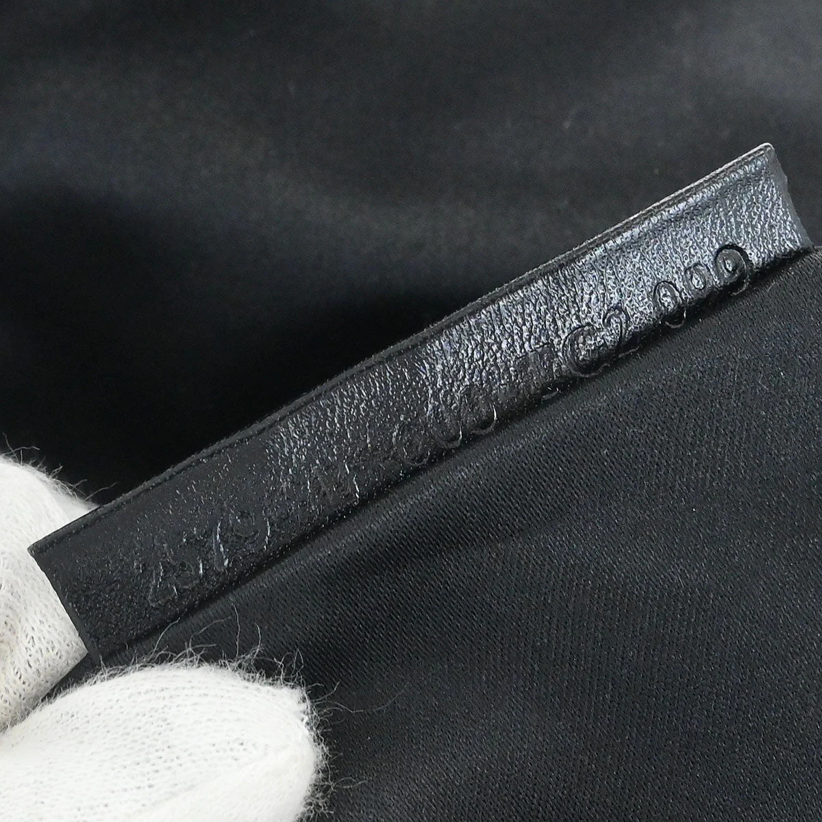 Fendi * Black Satin Baguette Handbag - Image 9