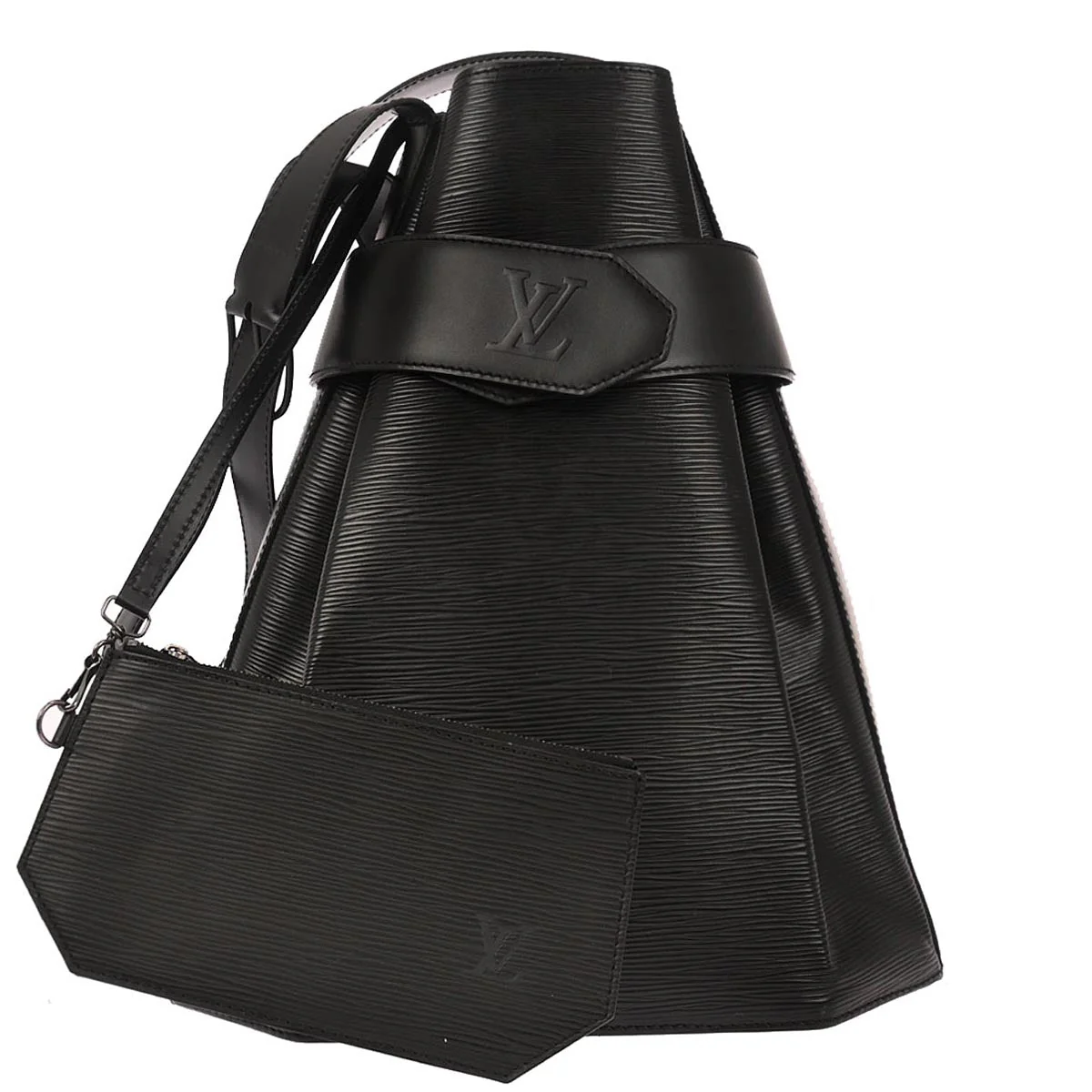 Louis Vuitton 1996 Black Epi Sac Depaule GM Shoulder Bag M80155