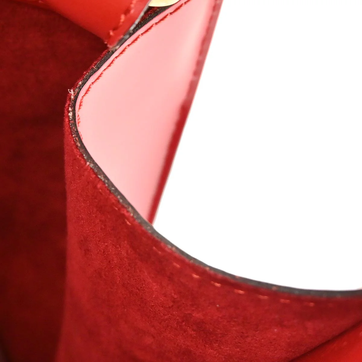 Louis Vuitton 1996 Red Epi Cluny Shoulder Bag M52257 - Image 7