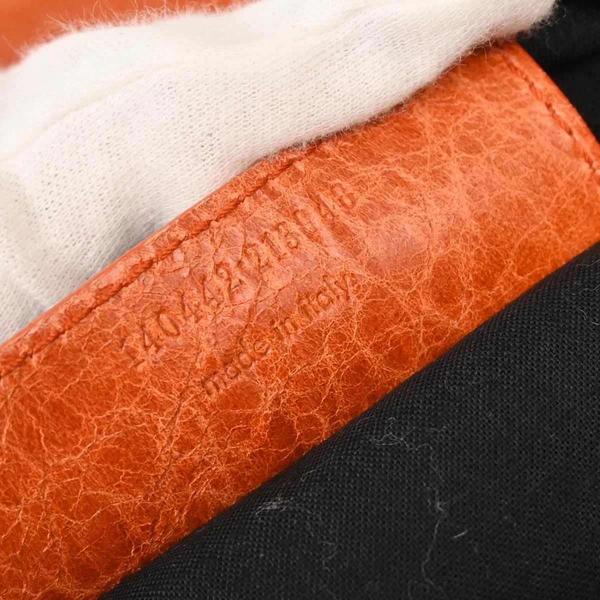 Balenciaga Orange Lambskin The Day Handbag - Image 10