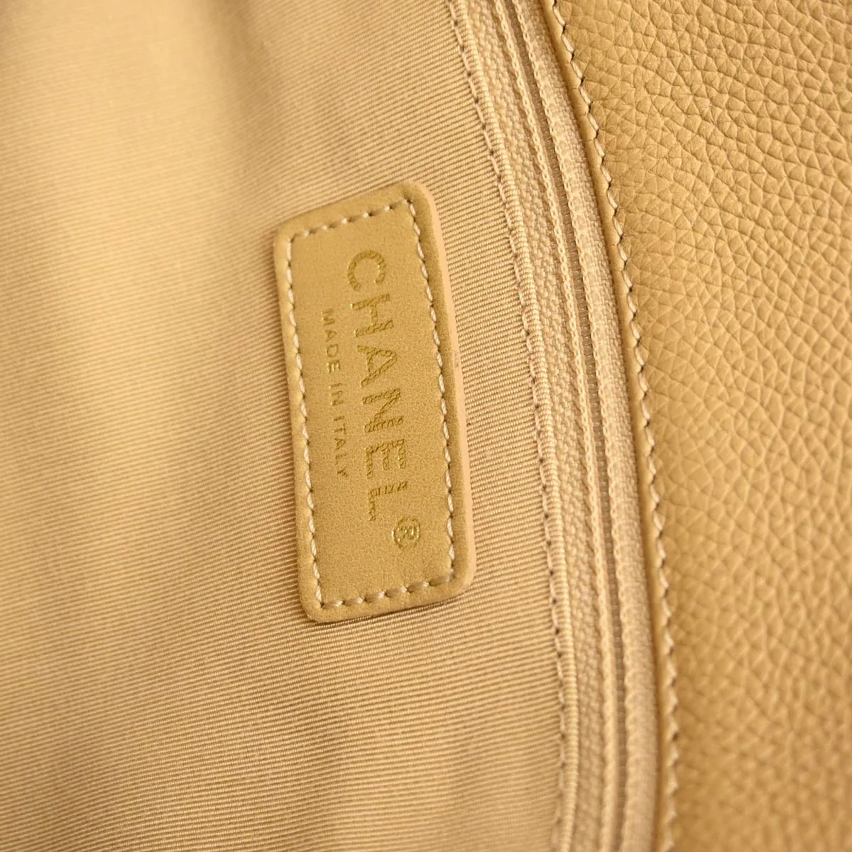 Chanel Beige Calfskin Executive Cerf Tote Bag 2way Shoulder Handbag - Image 9