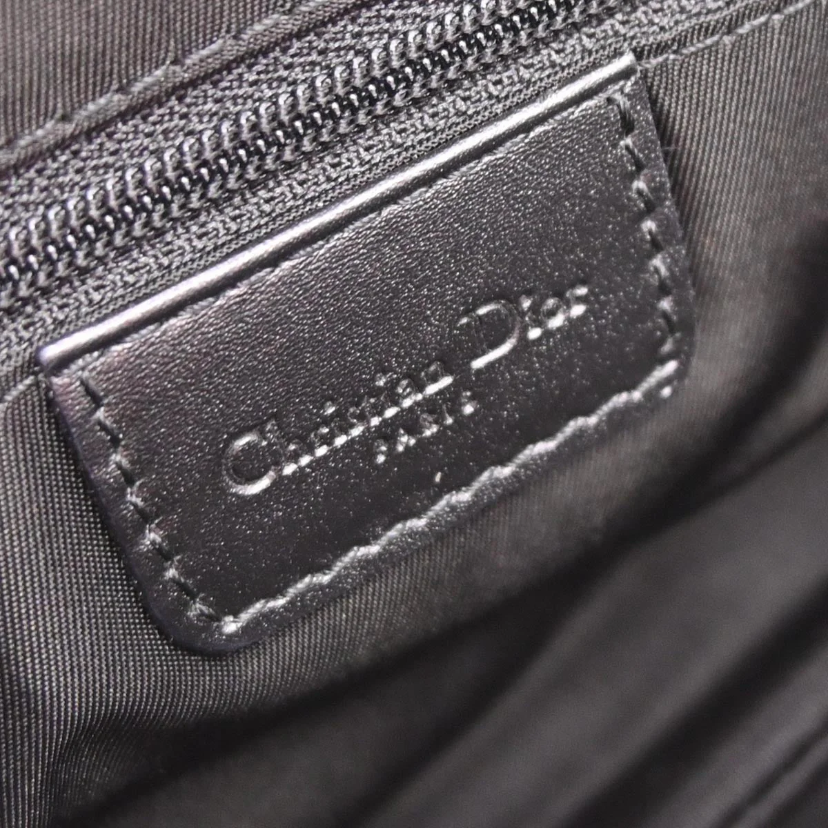 Christian Dior Black Trotter Saddle Handbag - Image 9