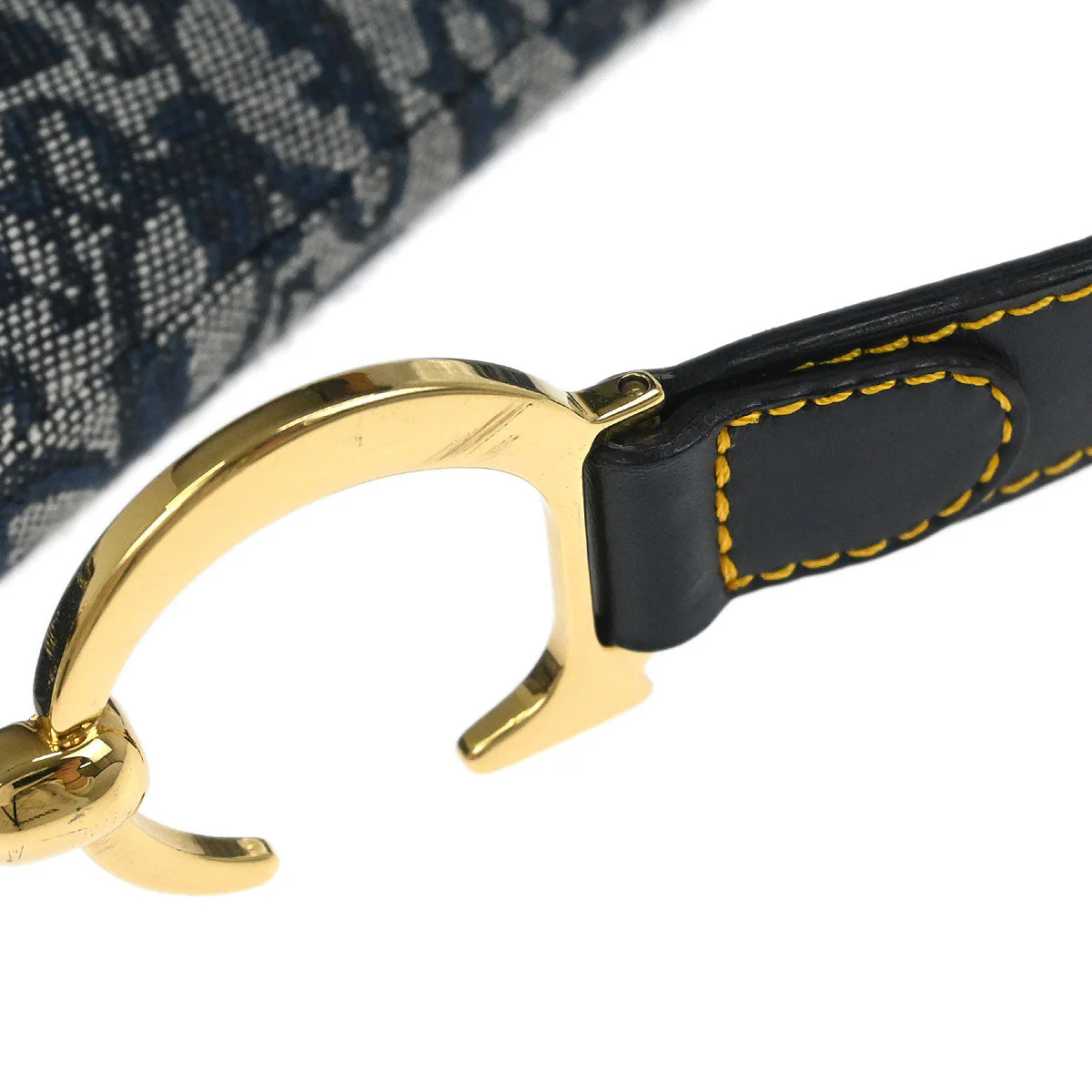 Christian Dior Navy Trotter Double Saddle Handbag - Image 6