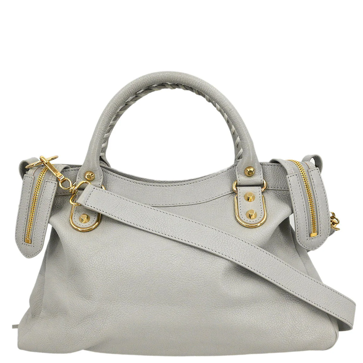 Balenciaga Gray Metallic Edge Classic Town Handbag - Image 2