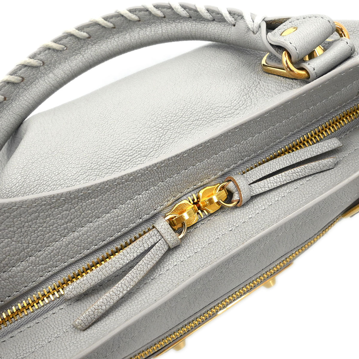 Balenciaga Gray Metallic Edge Classic Town Handbag - Image 6
