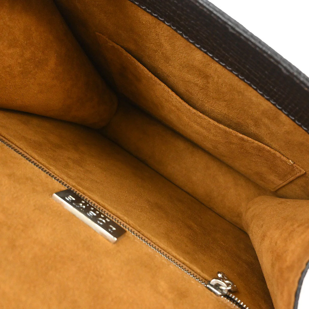 Loewe Dark Brown Leather Barcelona 2way Shoulder Handbag - Image 8