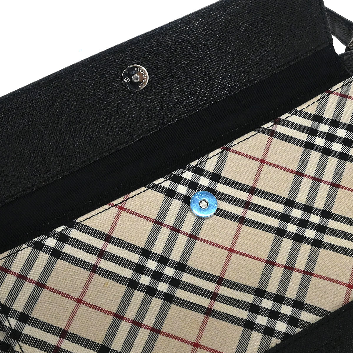 Burberry Beige Canvas Burberry Check Handbag - Image 10