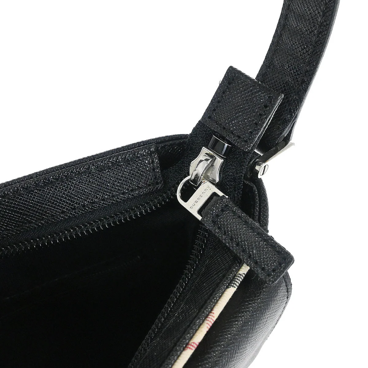 Burberry Beige Canvas Burberry Check Handbag - Image 7