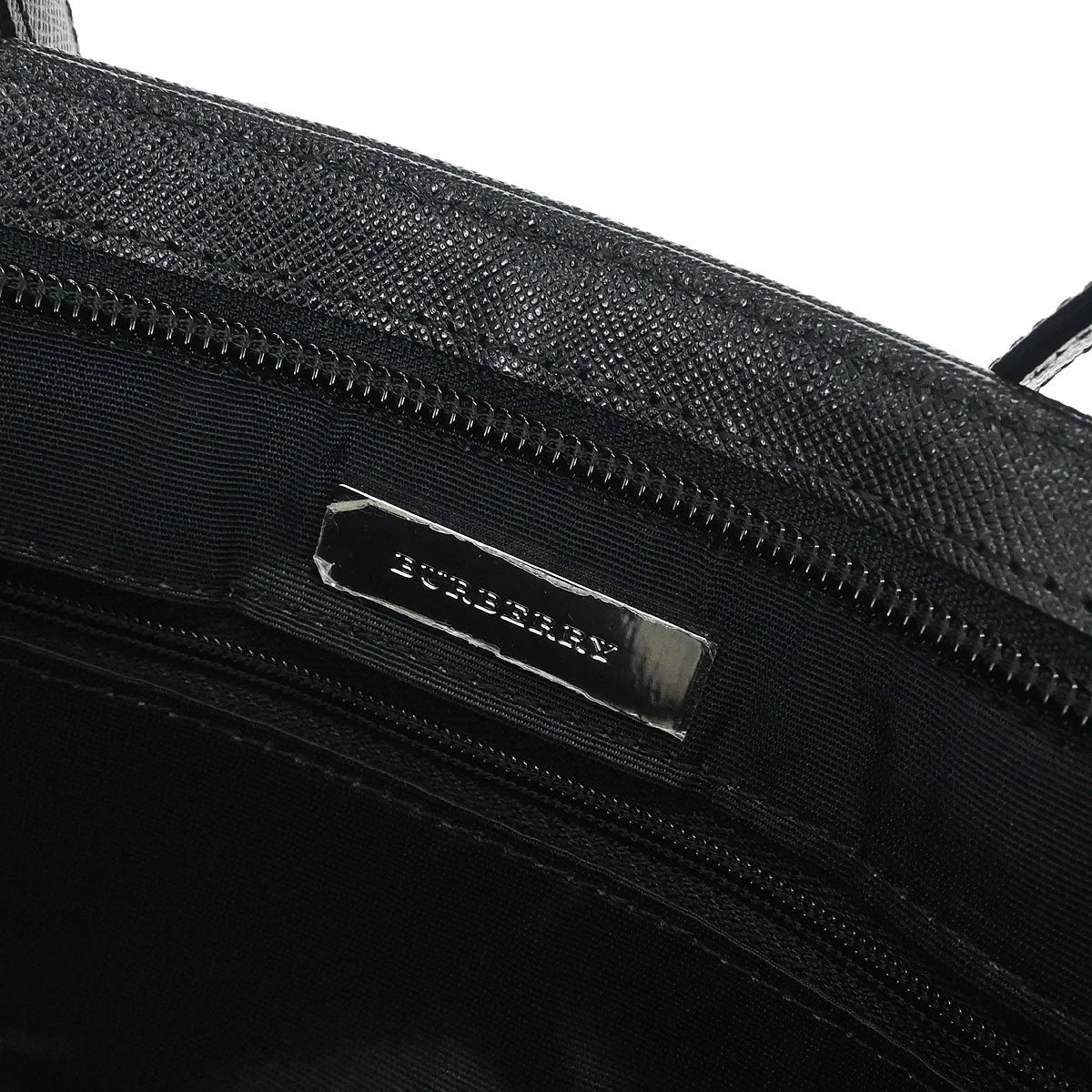Burberry Beige Canvas Burberry Check Handbag - Image 9