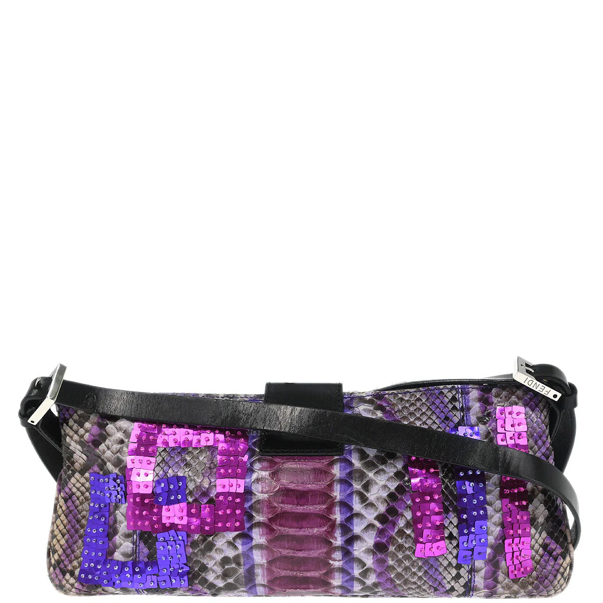 Fendi * Python Purple Shoulder Bag - Image 2