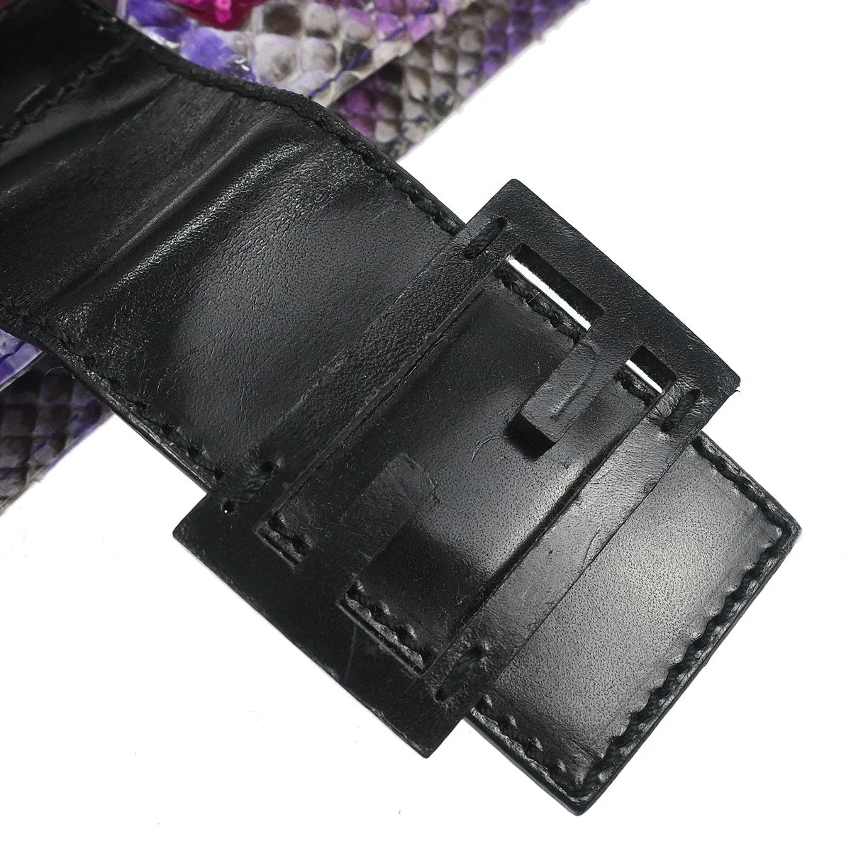 Fendi * Python Purple Shoulder Bag - Image 6