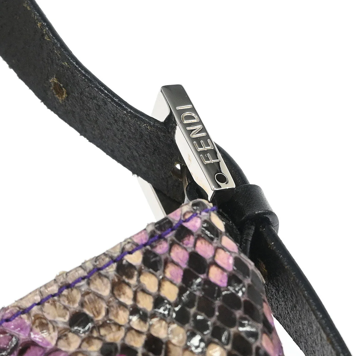 Fendi * Python Purple Shoulder Bag - Image 8