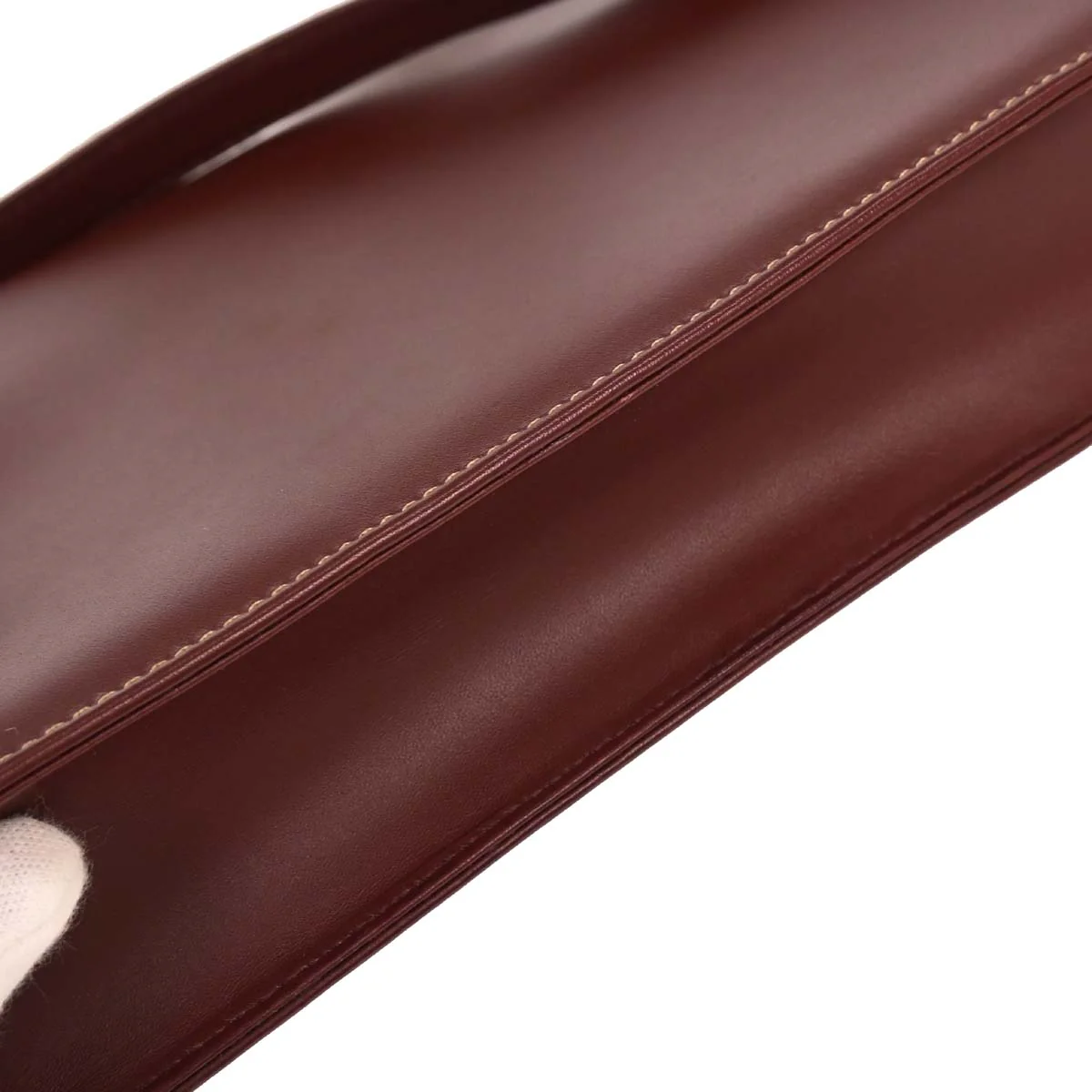 Cartier Bordeaux Leather Must de Cartier Shoulder Bag - Image 5