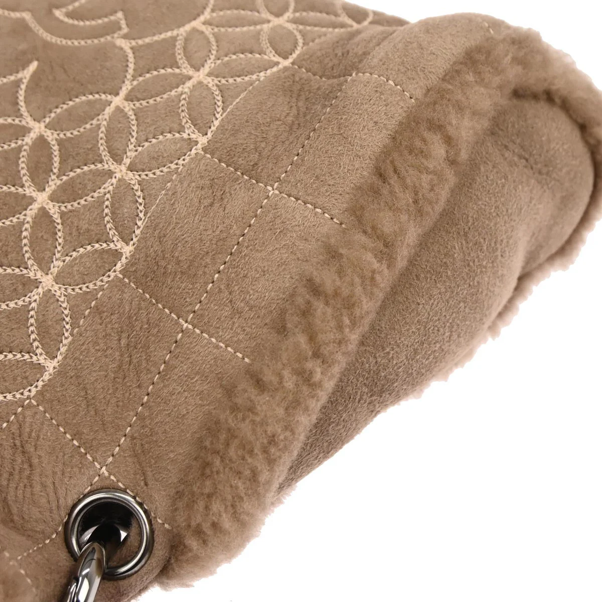 Chanel 2005-2006 Brown Mouton Choco Bar Tote Handbag - Image 5