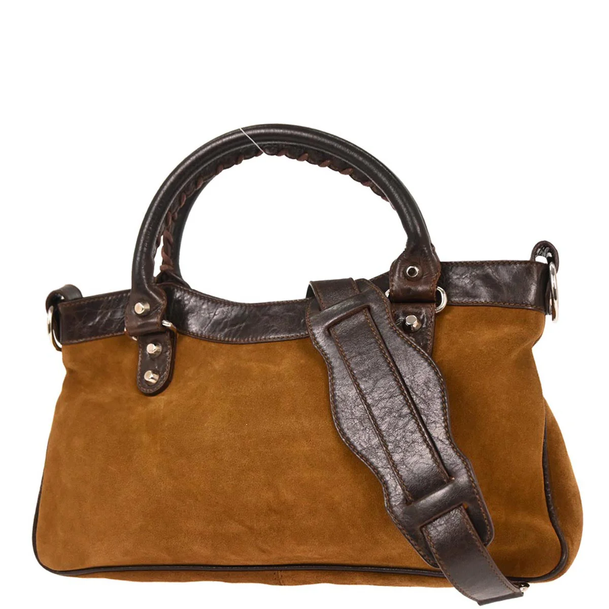 Balenciaga Brown Suede The First 2way Shoulder Handbag - Image 2