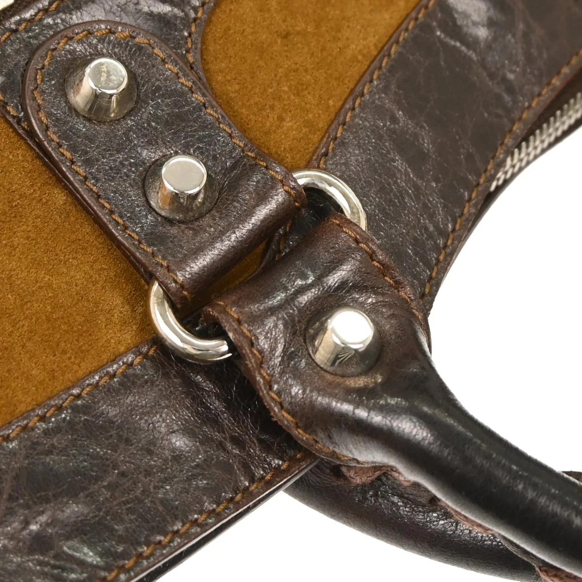 Balenciaga Brown Suede The First 2way Shoulder Handbag - Image 4