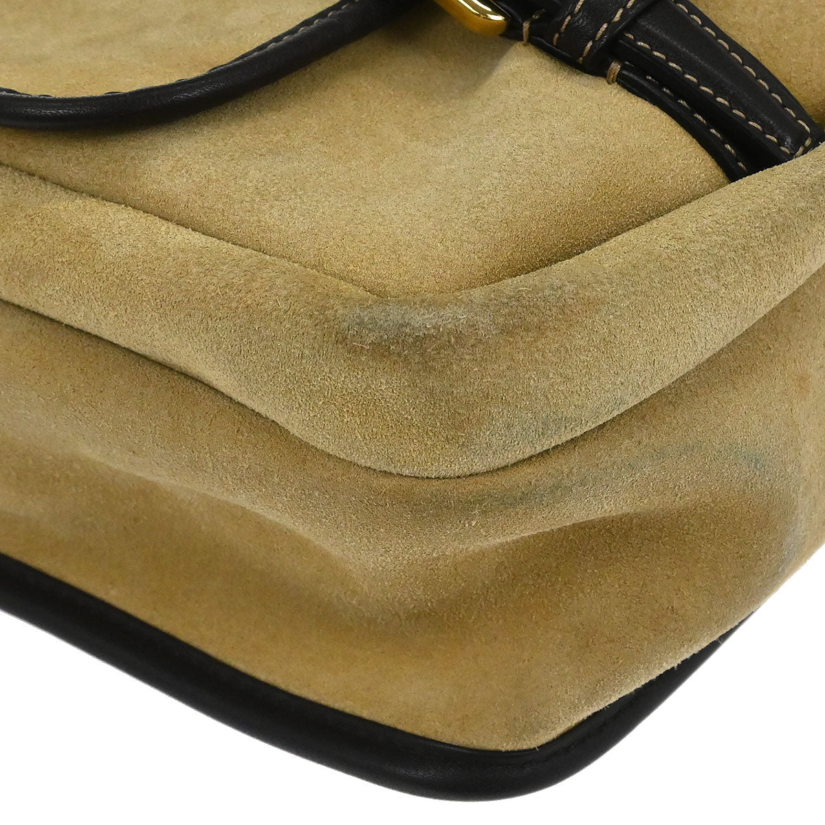 Loewe Beige Suede Shoulder Bag - Image 4