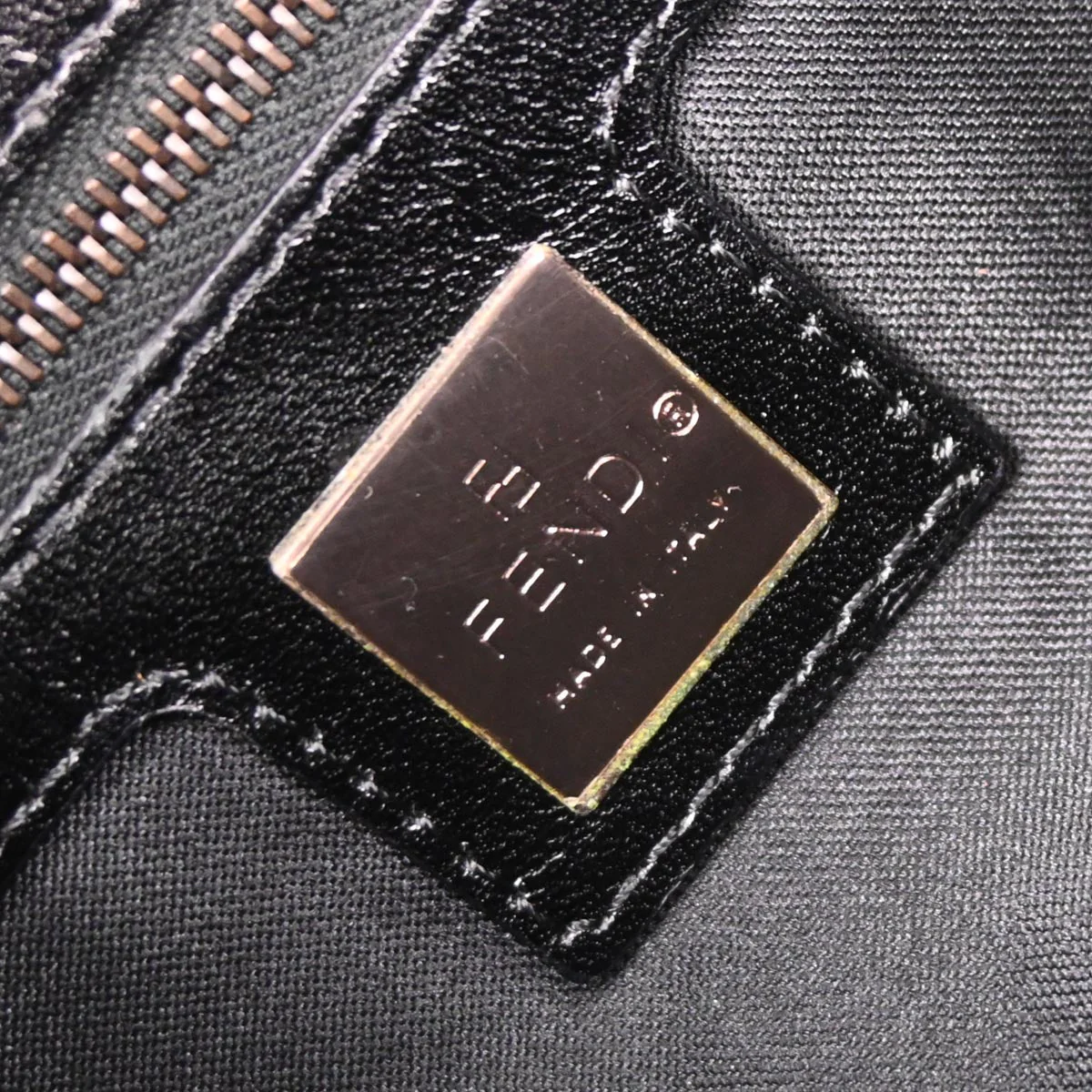 Fendi Brown Canvas Zucchino Baguette Handbag - Image 9