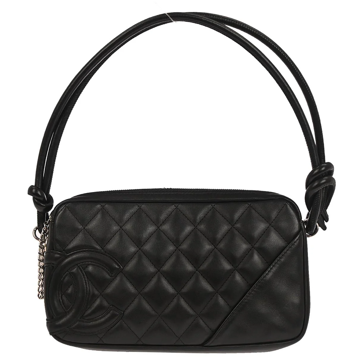 Chanel 2003-2004 Black Calfskin Cambon Ligne Handbag