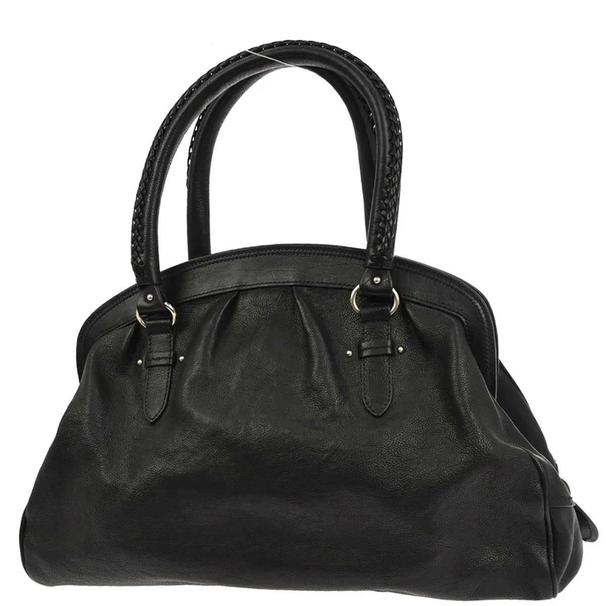 Christian Dior Black Leather My Dior Duffle Handbag - Image 2