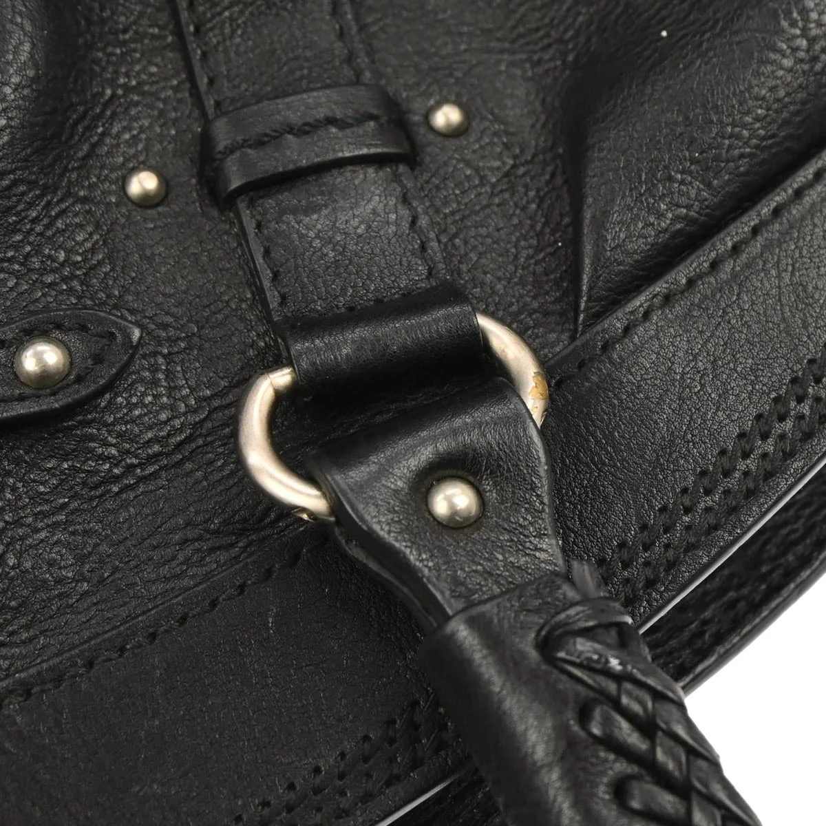 Christian Dior Black Leather My Dior Duffle Handbag - Image 3