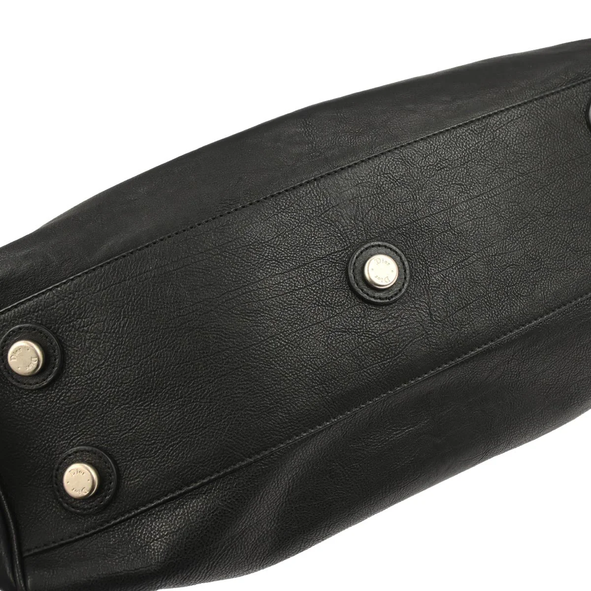 Christian Dior Black Leather My Dior Duffle Handbag - Image 5