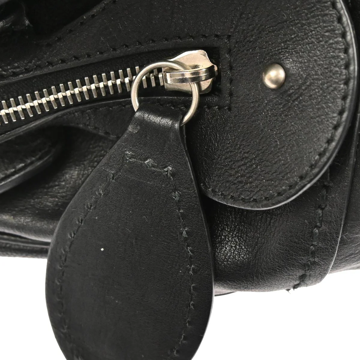 Christian Dior Black Leather My Dior Duffle Handbag - Image 6