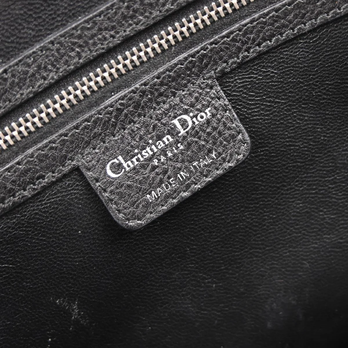 Christian Dior Black Leather My Dior Duffle Handbag - Image 9