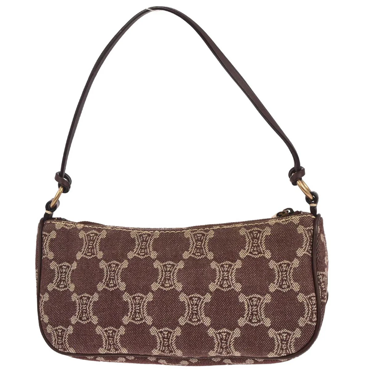 Celine Bordeaux Macadam Handbag - Image 2