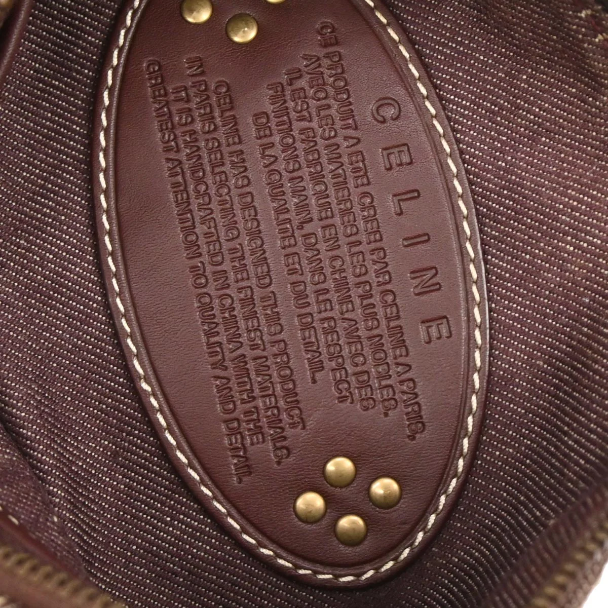 Celine Bordeaux Macadam Handbag - Image 8