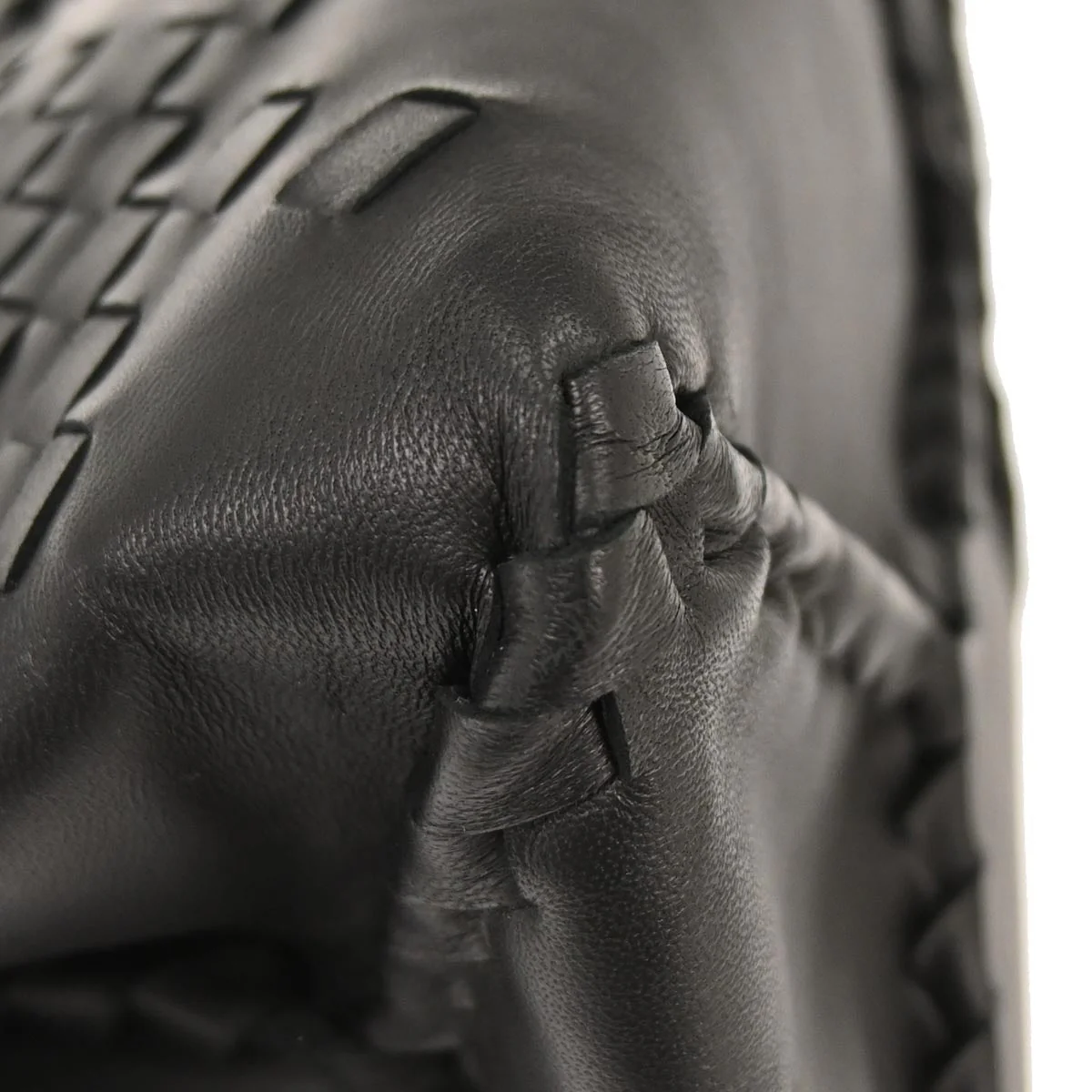 Bottega Veneta Black Leather Intrecciato Napoli Handbag - Image 6