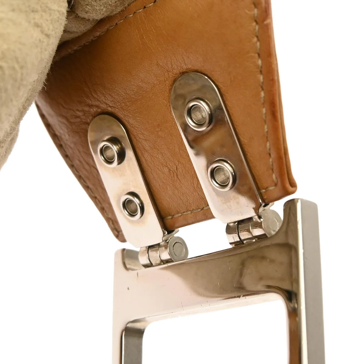 Christian Dior Beige Mouton Flight Handbag - Image 3