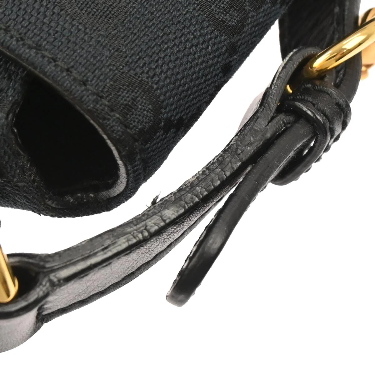 Gucci Black Canvas GG Shoulder Bag - Image 6