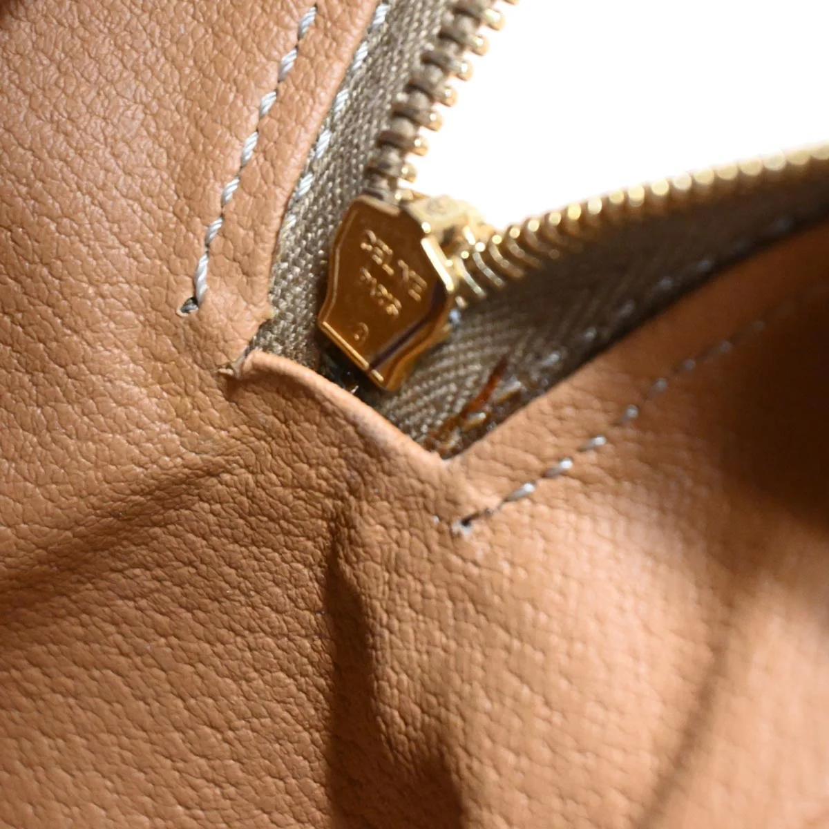Celine Brown Macadam Handbag - Image 3