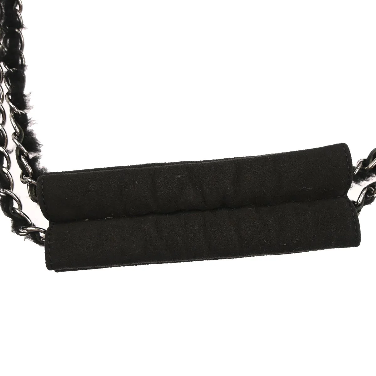 Chanel 2005-2006 Black Mouton Mademoiselle Lock Handbag - Image 3