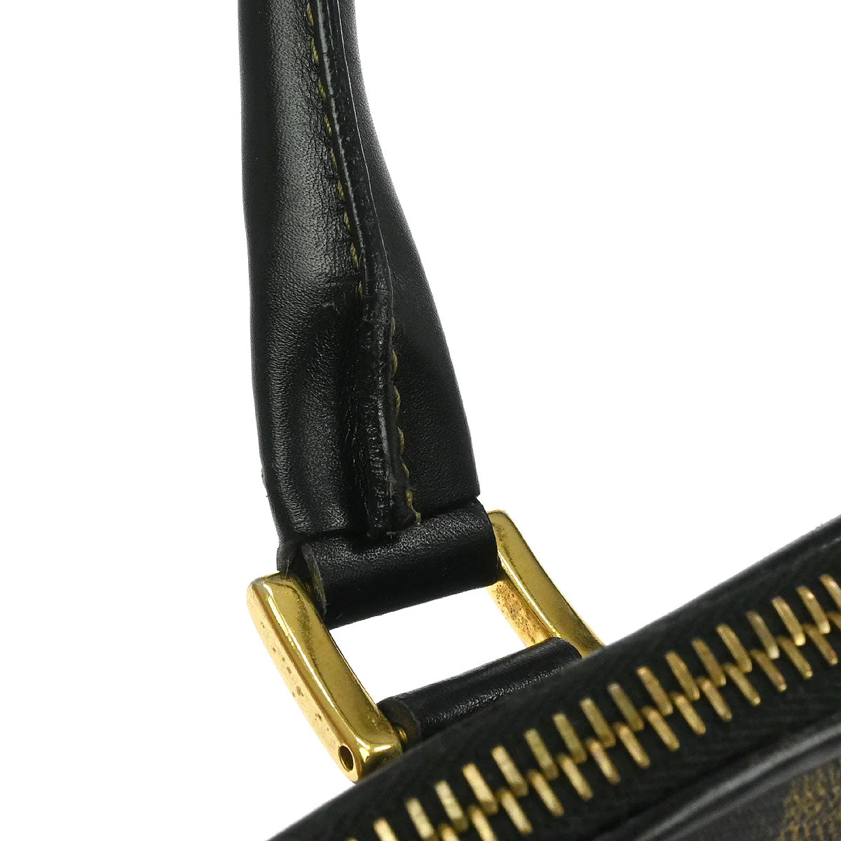 Fendi Brown Black Pequin 2way Shoulder Handbag - Image 7
