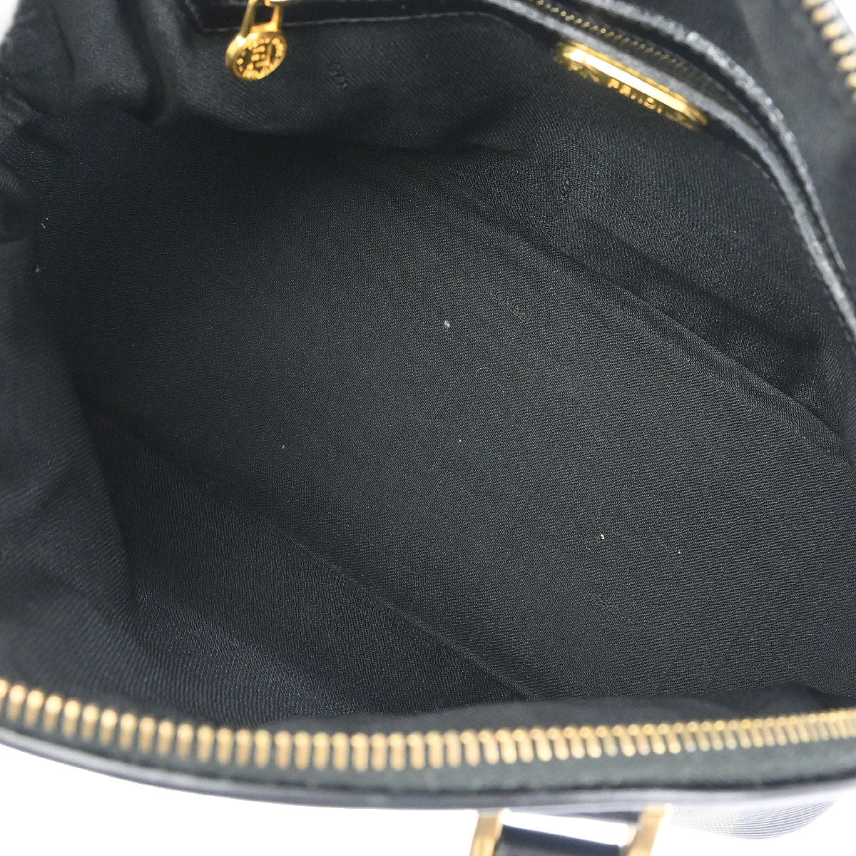 Fendi Brown Black Pequin 2way Shoulder Handbag - Image 8