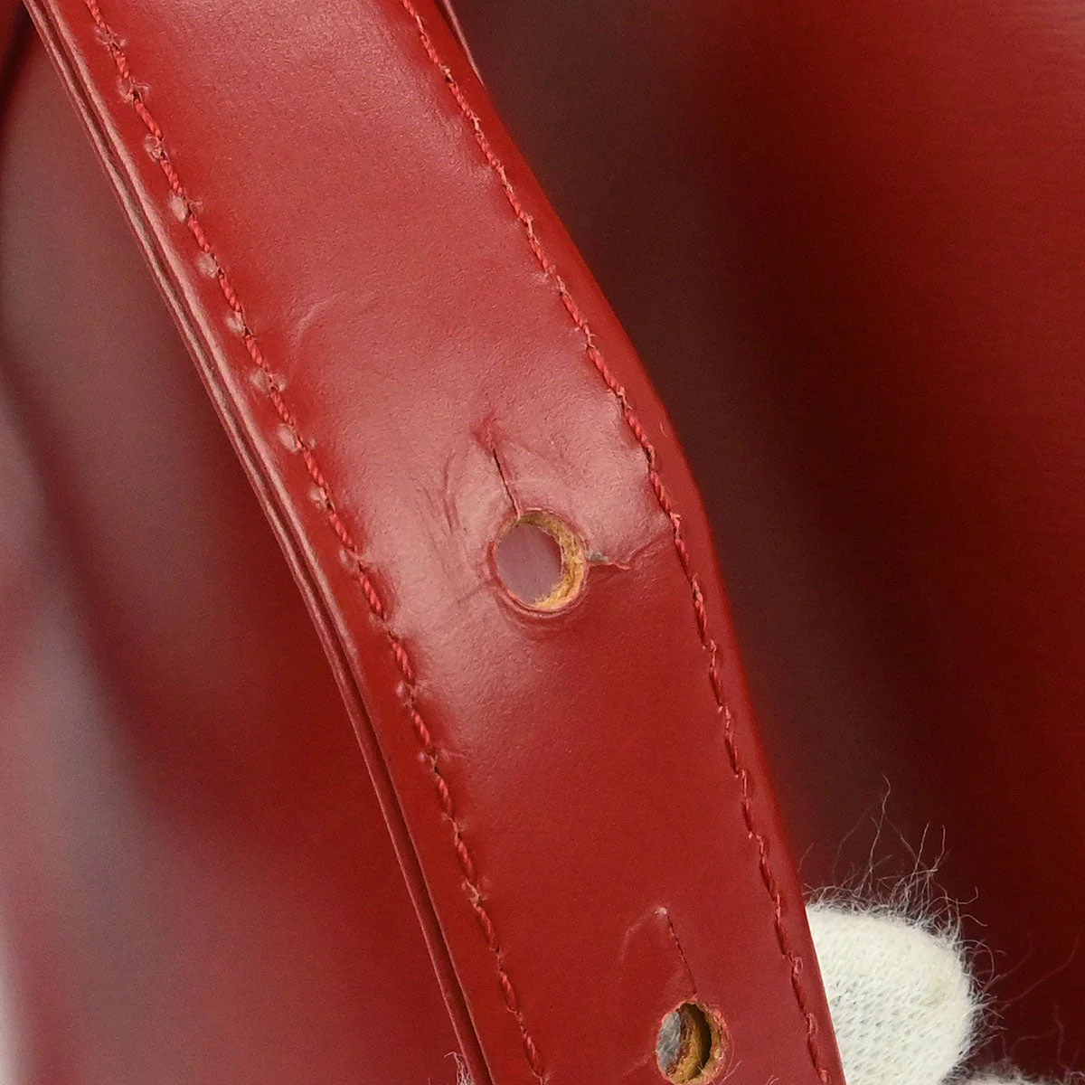 Yves Saint Laurent Red Backpack - Image 7