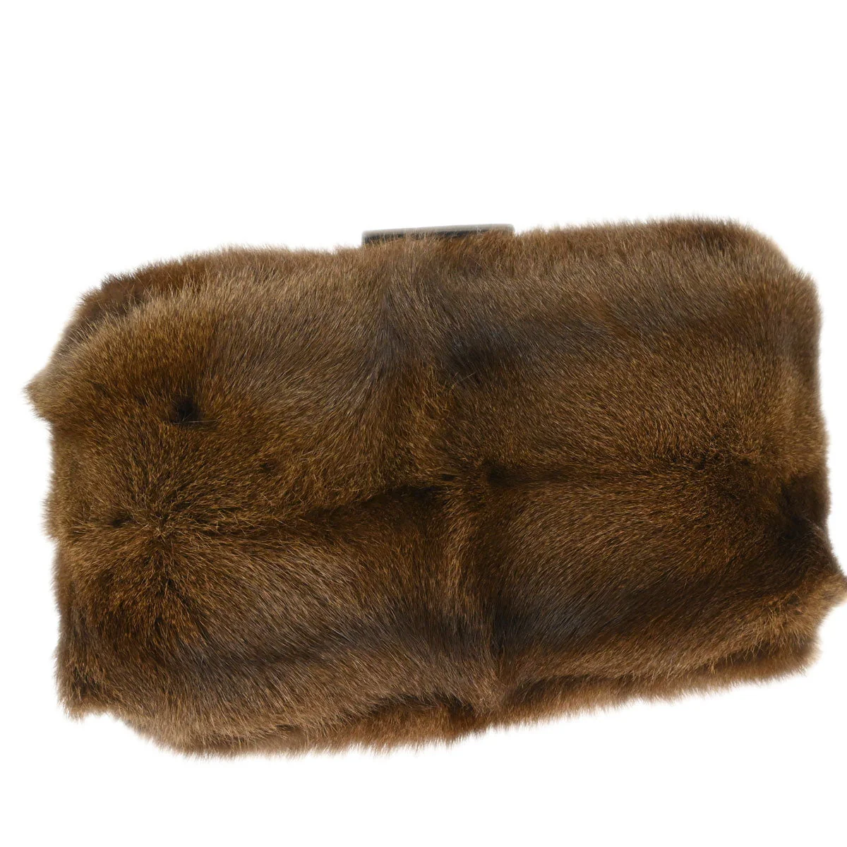 Fendi * Brown Rabbit Python Handbag - Image 3