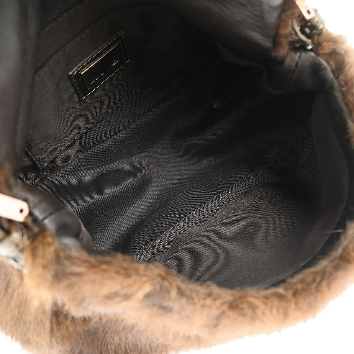 Fendi * Brown Rabbit Python Handbag - Image 8