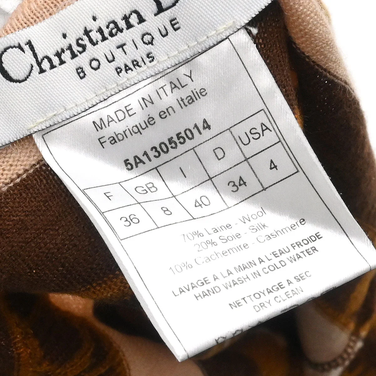 Christian Dior 2005 Camisole Top Brown #36 - Image 10