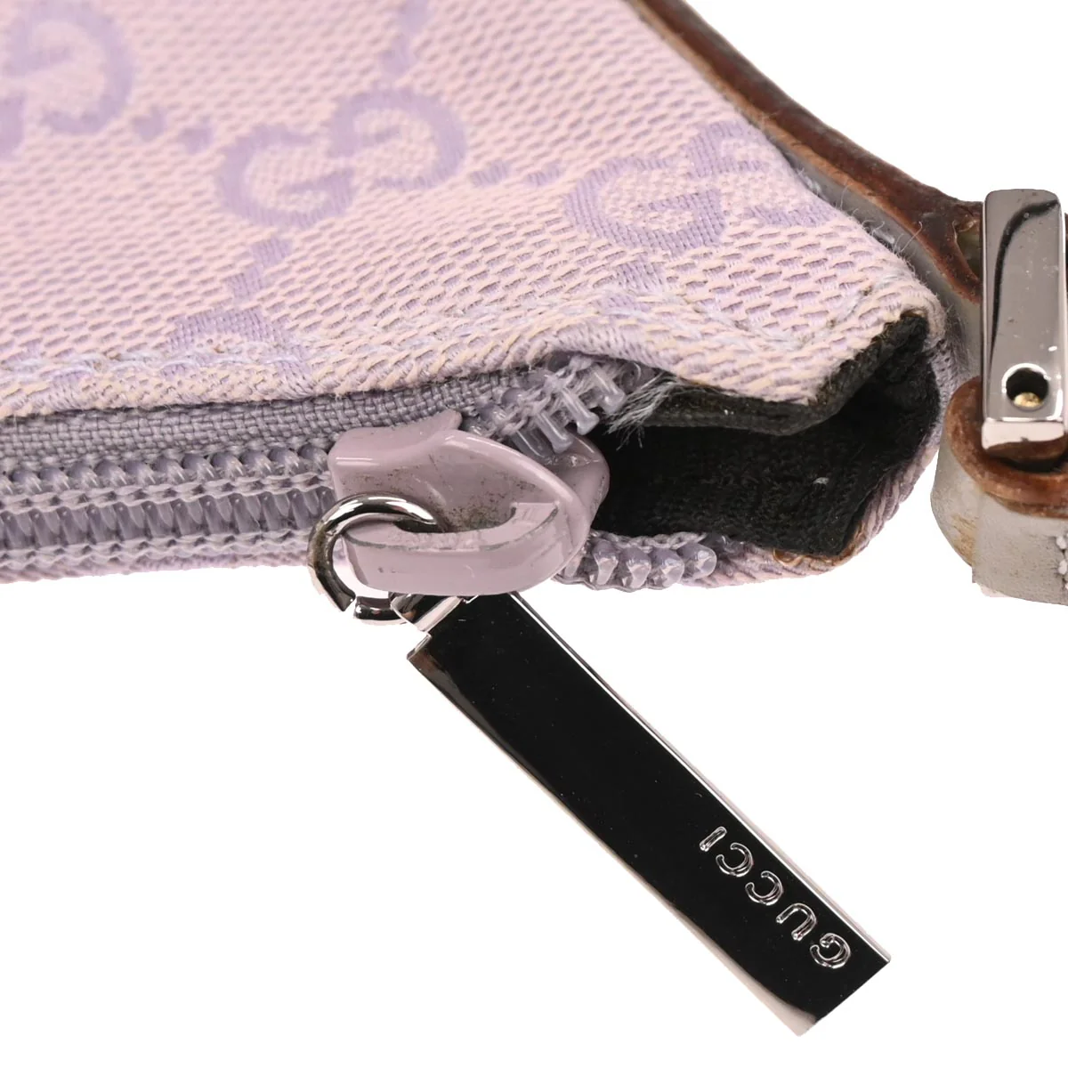 Gucci Purple Canvas GG Handbag - Image 3