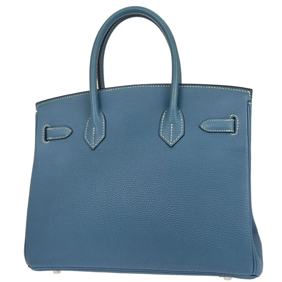 Hermes Blue Jean Togo Birkin 30 Handbag - Image 2