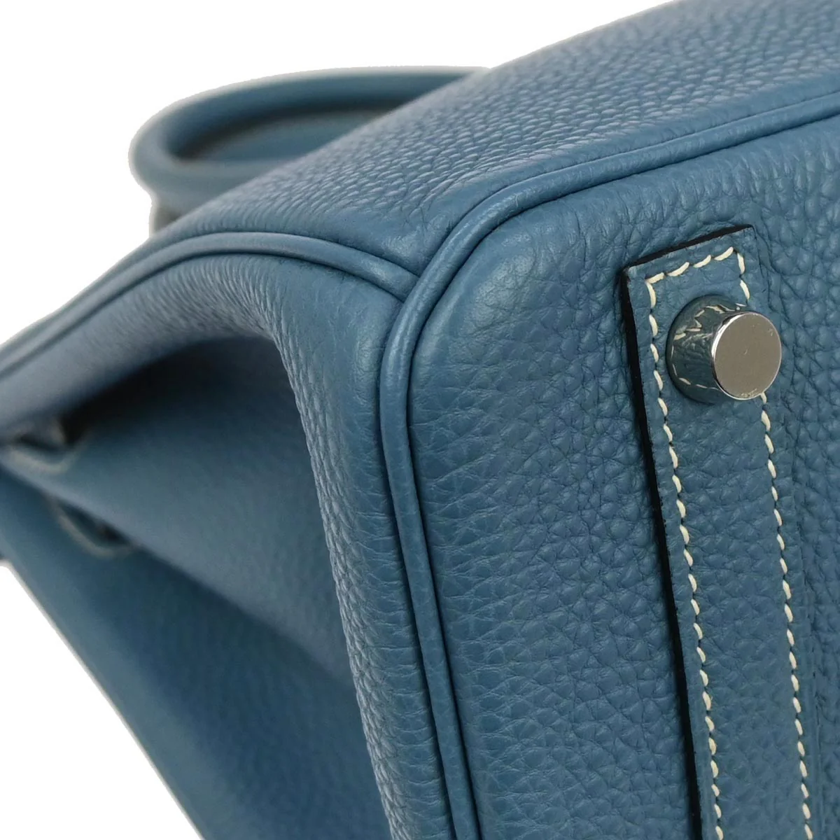 Hermes Blue Jean Togo Birkin 30 Handbag - Image 3