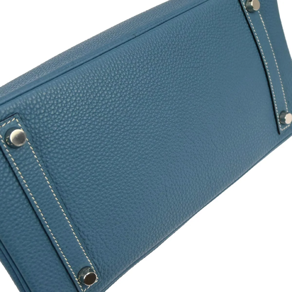 Hermes Blue Jean Togo Birkin 30 Handbag - Image 4