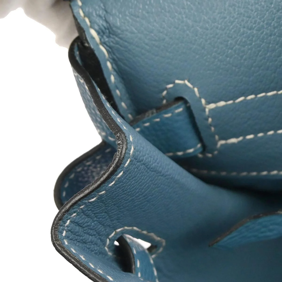 Hermes Blue Jean Togo Birkin 30 Handbag - Image 9